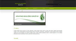 Desktop Screenshot of ekolosko-drustvo.hr